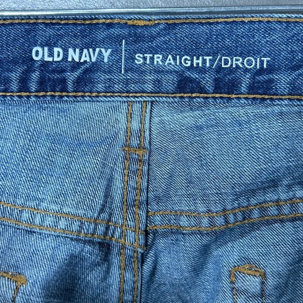 Old Navy‎ Mens Straight Fit Blue Wash Denim Jeans Size 36x34